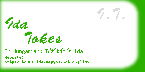 ida tokes business card